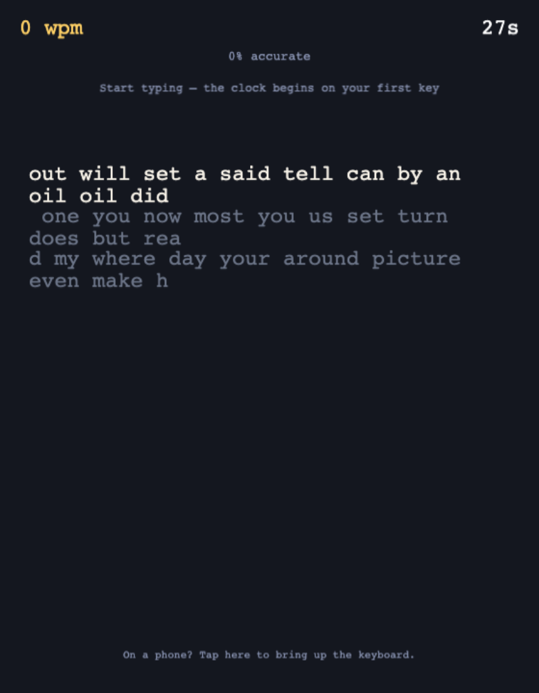 Typing Test